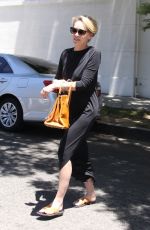 SHARON STONE Out and About in West Hollywood 07/21/2016