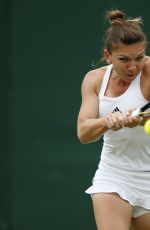 SIMONA HALEP at 2nd Tound of Wimbledon Tennis Championships in London 06/30/2016