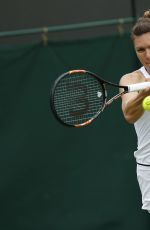 SIMONA HALEP at 2nd Tound of Wimbledon Tennis Championships in London 06/30/2016