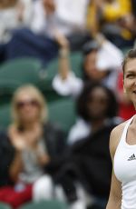 SIMONA HALEP at 2nd Tound of Wimbledon Tennis Championships in London 06/30/2016