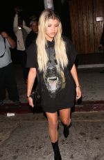 SOFIA RICHIE at Nice Guy in West Hollywood 07/05/2016