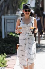 SOPHIA BUSH Out and About in West Hollywood 07/01/2016