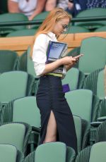 SOPHIE TURNER at Wimbledon Tennis Championships in London 07/07/2016