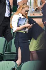 SOPHIE TURNER at Wimbledon Tennis Championships in London 07/07/2016