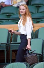 SOPHIE TURNER at Wimbledon Tennis Championships in London 07/07/2016