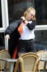 SOPHIE TURNER Out for Lunch with Her Mother in Hampstead 07/13/2016