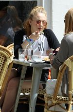 SOPHIE TURNER Out for Lunch with Her Mother in Hampstead 07/13/2016