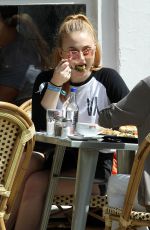 SOPHIE TURNER Out for Lunch with Her Mother in Hampstead 07/13/2016