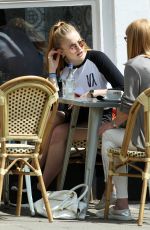 SOPHIE TURNER Out for Lunch with Her Mother in Hampstead 07/13/2016