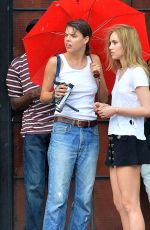 SUKI WATERHOUSE Out and About in New York 07/18/2016