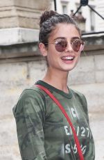 TAYLOR HILL Arrives at Atelier Versace Fashion Show in Paris 07/03/2016