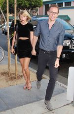 TAYLOR SWIFT and Tom Hiddleston at Hillstone Restaurant in Santa Monica 07/27/2016