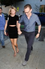 TAYLOR SWIFT and Tom Hiddleston at Hillstone Restaurant in Santa Monica 07/27/2016