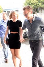 TAYLOR SWIFT and Tom Hiddleston at Hillstone Restaurant in Santa Monica 07/27/2016