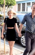 TAYLOR SWIFT and Tom Hiddleston at Hillstone Restaurant in Santa Monica 07/27/2016
