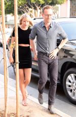 TAYLOR SWIFT and Tom Hiddleston at Hillstone Restaurant in Santa Monica 07/27/2016