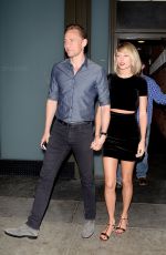 TAYLOR SWIFT and Tom Hiddleston at Hillstone Restaurant in Santa Monica 07/27/2016