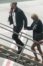 TAYLOR SWIFT and Tom Hiddleston at Sydney International Airport 07/08/2016