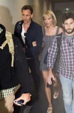 TAYLOR SWIFT and Tom Hiddleston at Sydney International Airport 07/08/2016