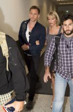 TAYLOR SWIFT and Tom Hiddleston at Sydney International Airport 07/08/2016