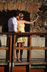 TAYLOR SWIFT and Tom Hiddleston Sightseeing at the Colosseum in Rome 06/28/2016
