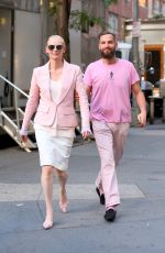 TILDA SWINTON Out in New York 07/20/2016