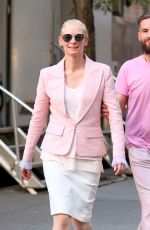 TILDA SWINTON Out in New York 07/20/2016
