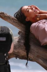 TINASHE on the Set of a Music Video in Malibu 07/20/2016