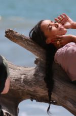 TINASHE on the Set of a Music Video in Malibu 07/20/2016