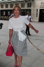 VICKY PATTISON Arriving at BBC Radio 1 Studios in London 07/28/2016