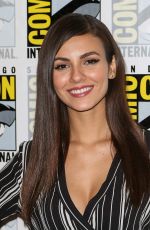 VICTORIA JUSTICE at The Rocky Horror Picture Show Press Line at Comic-con in San Diego 07/21/2016