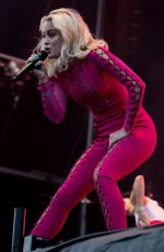 ZARA LARSSON Performs at Bravella Festival in Sweden 06/30/2016