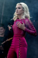 ZARA LARSSON Performs at Bravella Festival in Sweden 06/30/2016