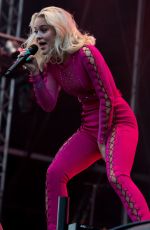 ZARA LARSSON Performs at Bravella Festival in Sweden 06/30/2016