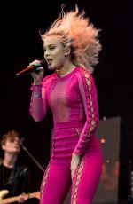 ZARA LARSSON Performs at Bravella Festival in Sweden 06/30/2016