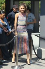 ZENDAYA COLEMAN on the Set of Extra in Universal City 07/29/2016