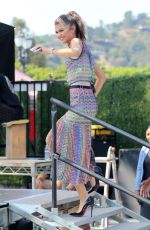 ZENDAYA COLEMAN on the Set of Extra in Universal City 07/29/2016