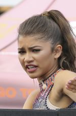 ZENDAYA COLEMAN on the Set of Extra in Universal City 07/29/2016