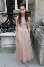 ZOE KRAVITZ at Valentino Haute Couture Fall/Winter 2016/2017 Fashion Show in Paris 07/06/2016