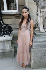 ZOE KRAVITZ at Valentino Haute Couture Fall/Winter 2016/2017 Fashion Show in Paris 07/06/2016