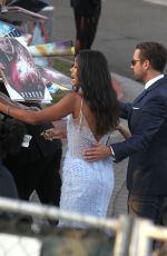 ZOE SALDANA Arrives at Embarcadero Marina Park in San Diego 07/20/2016