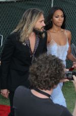 ZOE SALDANA Arrives at Embarcadero Marina Park in San Diego 07/20/2016