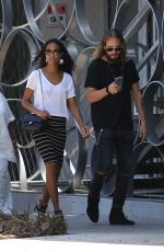 ZOE SALDANA Out for Shopping in Beverly Hills 07/25/2016
