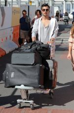 ABI CLARKE at Heathrow Airport in London 08/23/2016
