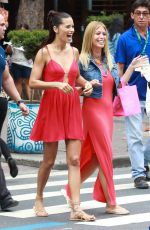 ADRIANA LIMA in Red Dress Out in Rio De Janeiro 08/03/2016