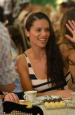 ALESSANDRA AMBROSIO and ADRIANA LIMA at Confeitaria Colombo in Rio De Janeiro 08/03/2016