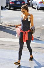 ALESSANDRA AMBROSIO at Brentwood Country Mart 08/23/2016