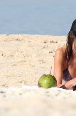 ALESSANDRA AMBROSIO in Bikini on the Beach in Rio 08/06/2016