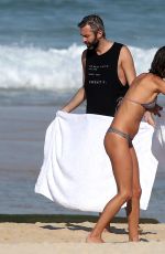 ALESSANDRA AMBROSIO in Bikini on the Beach in Rio 08/06/2016