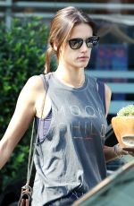 ALESSANDRA AMBROSIO Out in Brentwood 08/25/2016